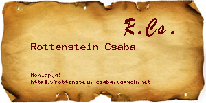 Rottenstein Csaba névjegykártya